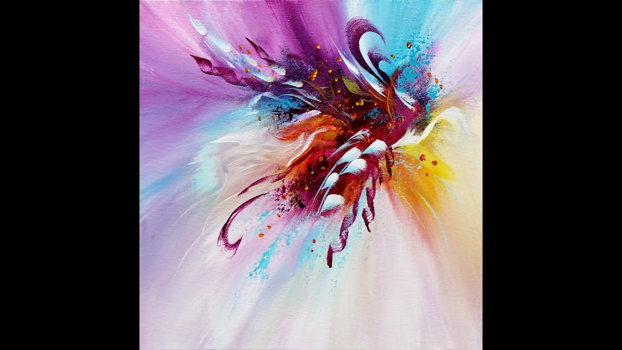 Easy Painting / ABSTRACT / Acryl / Real Time Demo / Einfach Malen / Abstrakt / Echtzeit Demo / V387