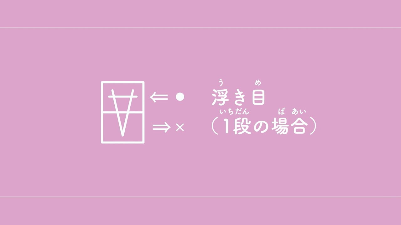 浮き目（1段の場合） 　【棒針編み／編み物】