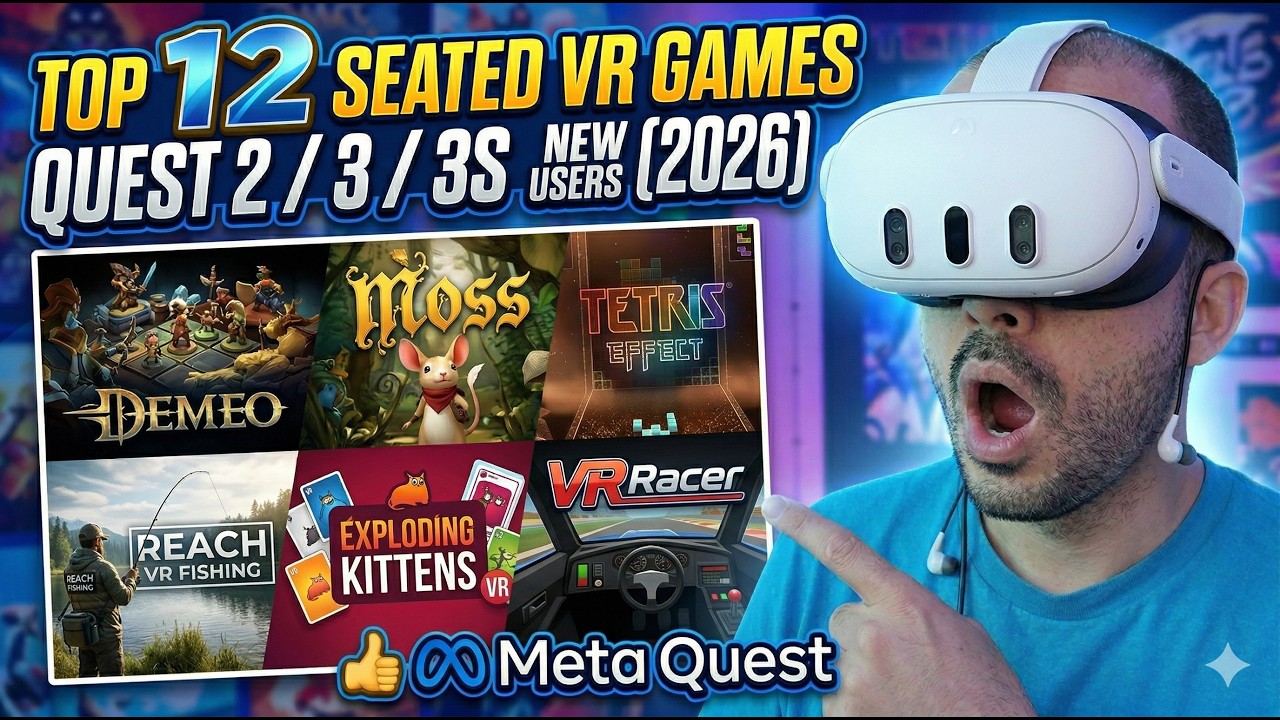 Топ-12 игр для игры в VR сидя на Meta Quest 2 / 3 / 3s для новых пользователей &mdash; издание 2026 года