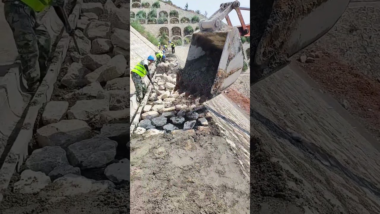 Reservoir dam construction process