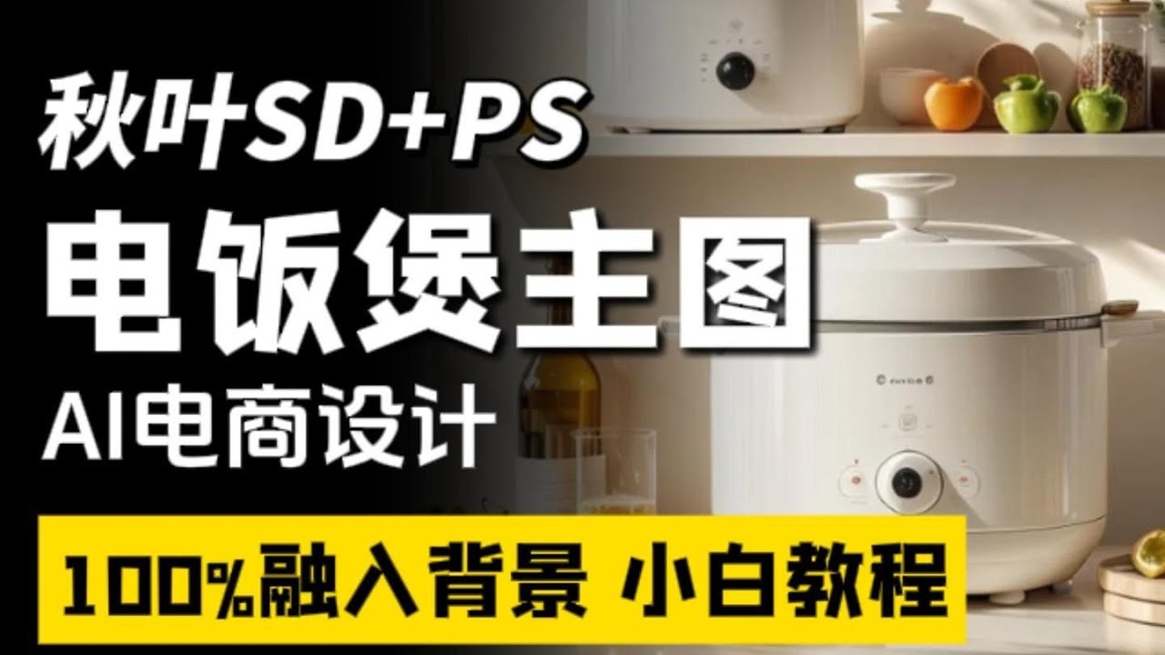 【liblib教程】AI＋PS＋deepseek一键搞定电商产品主图设计，轻松融入背景！小白也能轻松出图！