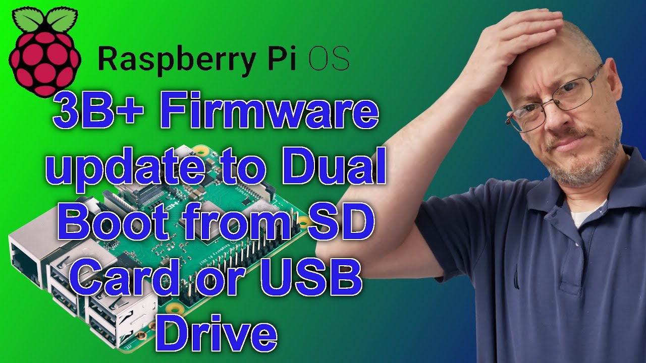 Загрузка прошивки Pi3 с USB-накопителя и установка RaspOS.
