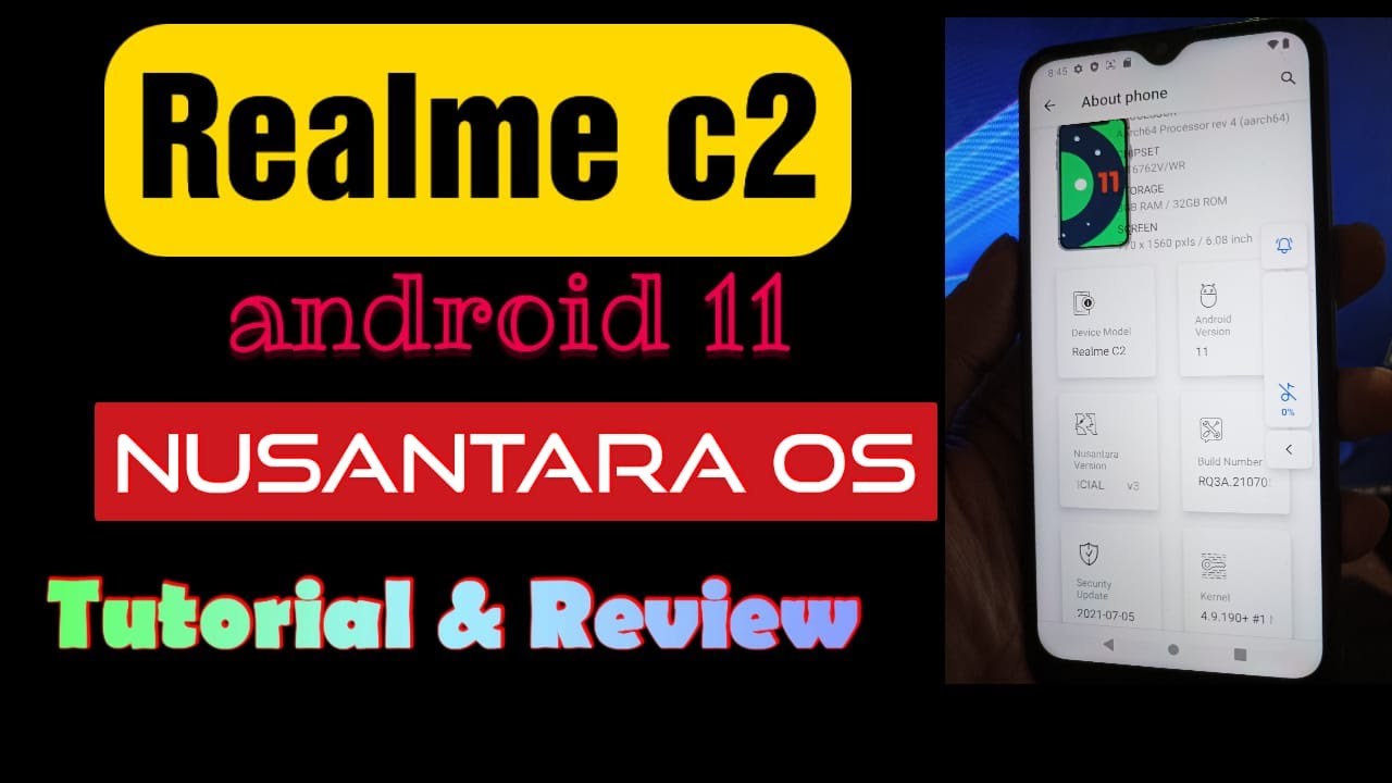 Realme C2 Android 11 Nusantara OS (Tutorial & Review)