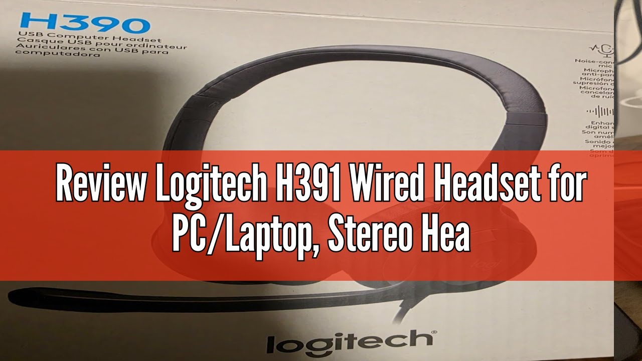 Review Logitech H391 Wired Headset for PC/Laptop, Stereo Headphones with Noise Canceling Microphone,