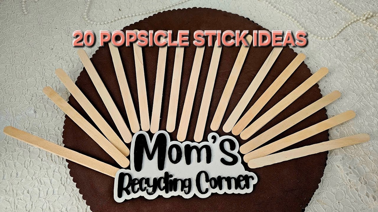 20 Creative Popsicle Stick Crafts ♻️ | Easy & Useful DIY Ideas