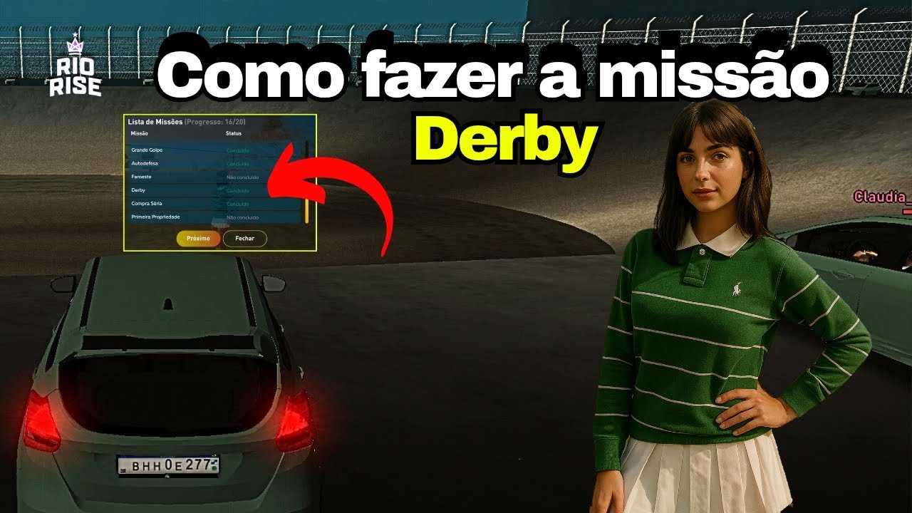 COMO FAZER A MISS&Atilde;O DERBY / RIO RISE RP#riorise #gta #samp 