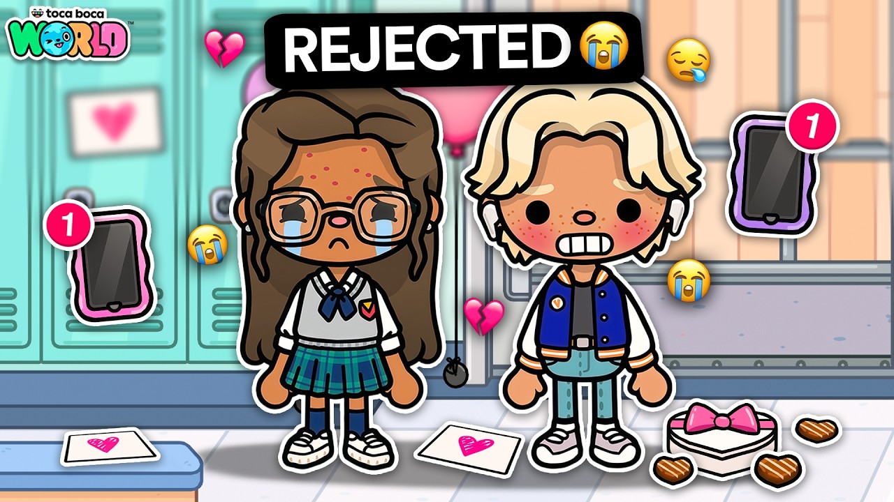 I Got REJECTED INFRONT OF THE SCHOOL ON VALENTINES DAY 😭 | Toca Life World RP 🌍