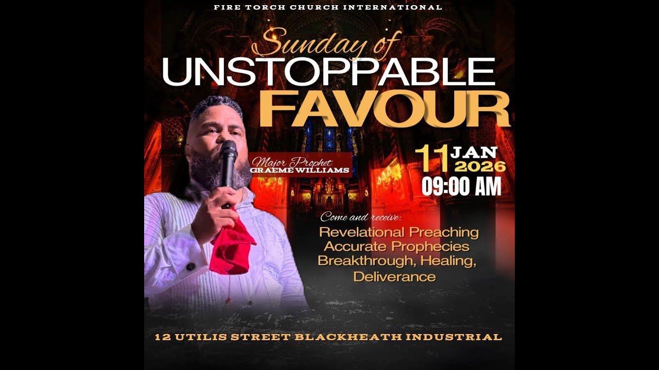 SUNDAY OF UNSTOPPABLE FAVOUR | MAJOR PROPHET GRAEME WILLIAMS 11/01/2025
