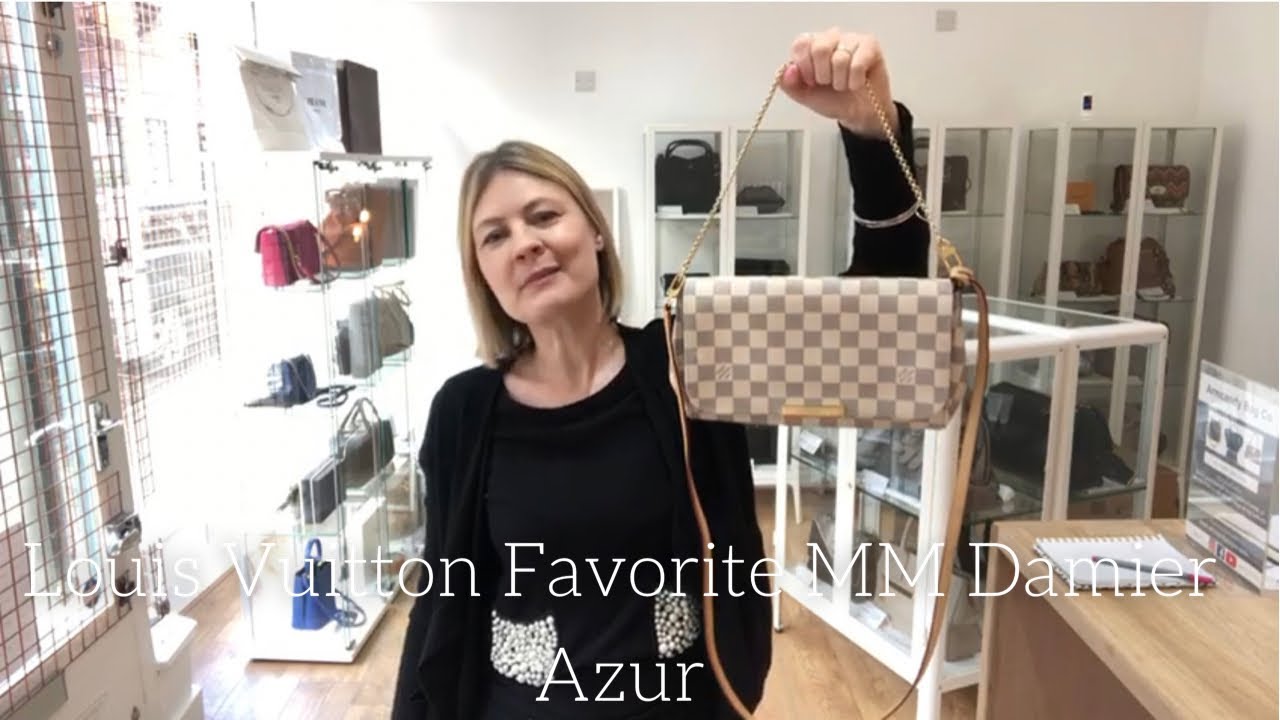 Louis Vuitton Favorite MM Damier Azur Bag Review