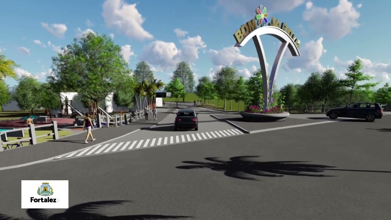 Prefeitura de Fortaleza realiza projeto de urbanização e letreiro para entrada do Bom Jardim