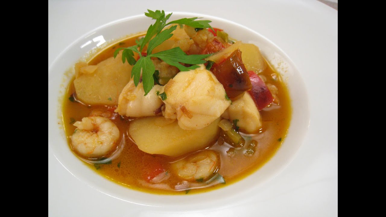 Rape en salsa con patatas