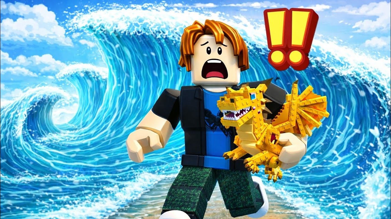 ZOSTAJE NAJLEPSZY W ESCPAE FROM TSUNAMI W ROBLOX!!!!