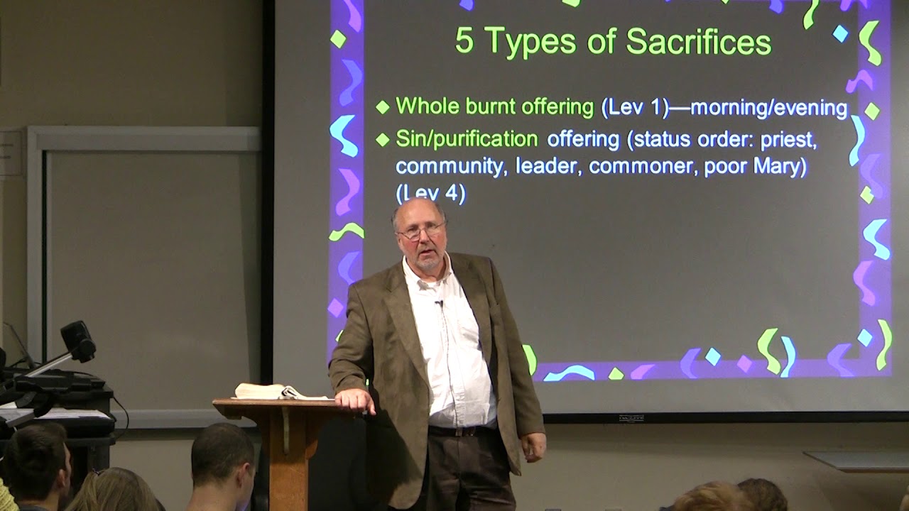 Dr. Ted Hildebrandt, Old Testament Literature,  Lecture 14B -- Five types of Sacrifices