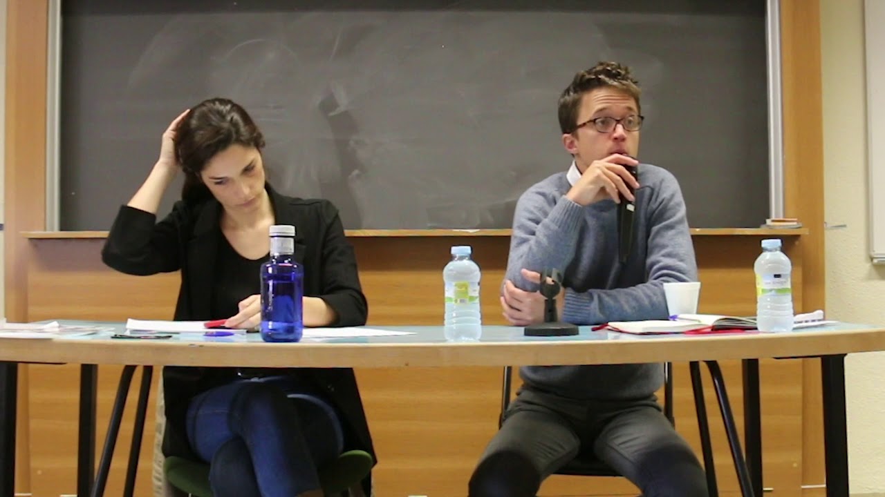Iñigo Errejon y Clara Serra en el seminario de Feminismo y Hegemonía