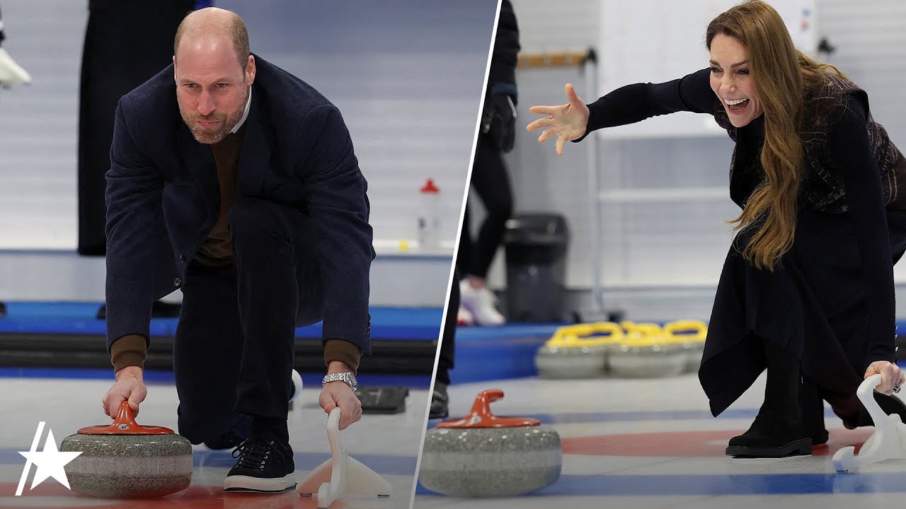 Kate Middleton BEATS Prince William During Curling Face Off As Prince Harry Returns to UK