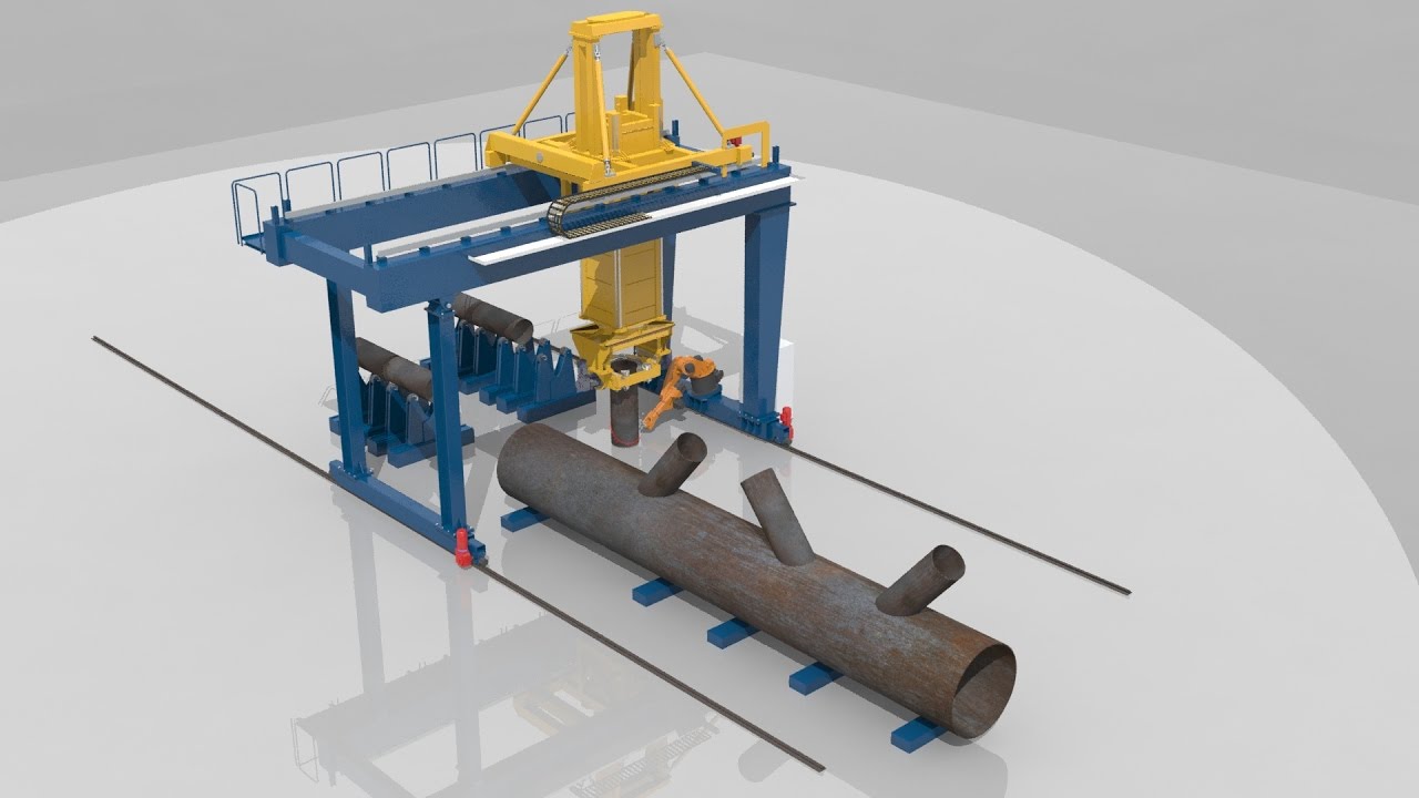 Cutting and mounting of large pipes - by IMG