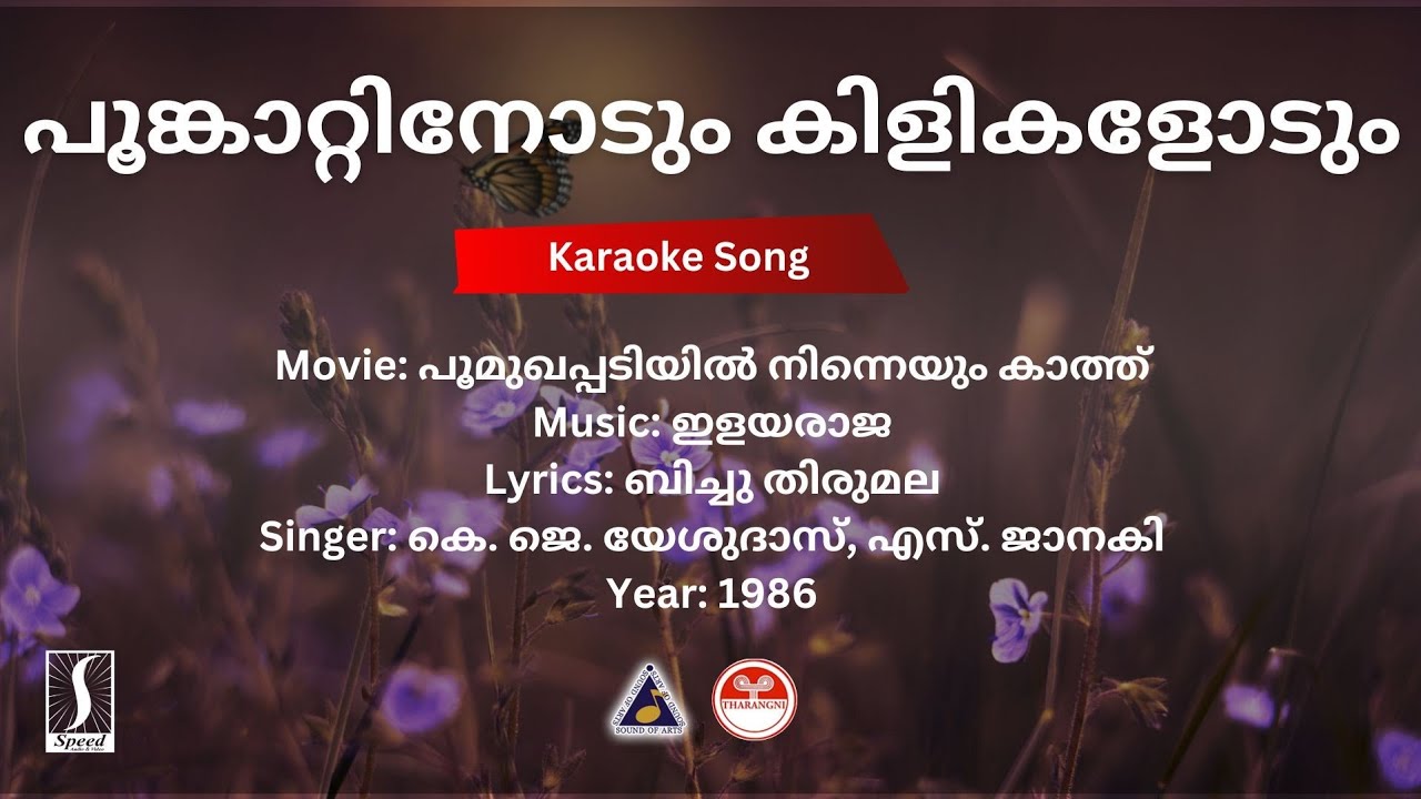 പൂങ്കാറ്റിനോടും കിളികളോടും - പൂമുഖപ്പടിയിൽ നിന്നെയും കാത്ത് | Best Karaoke | Ilayaraaja