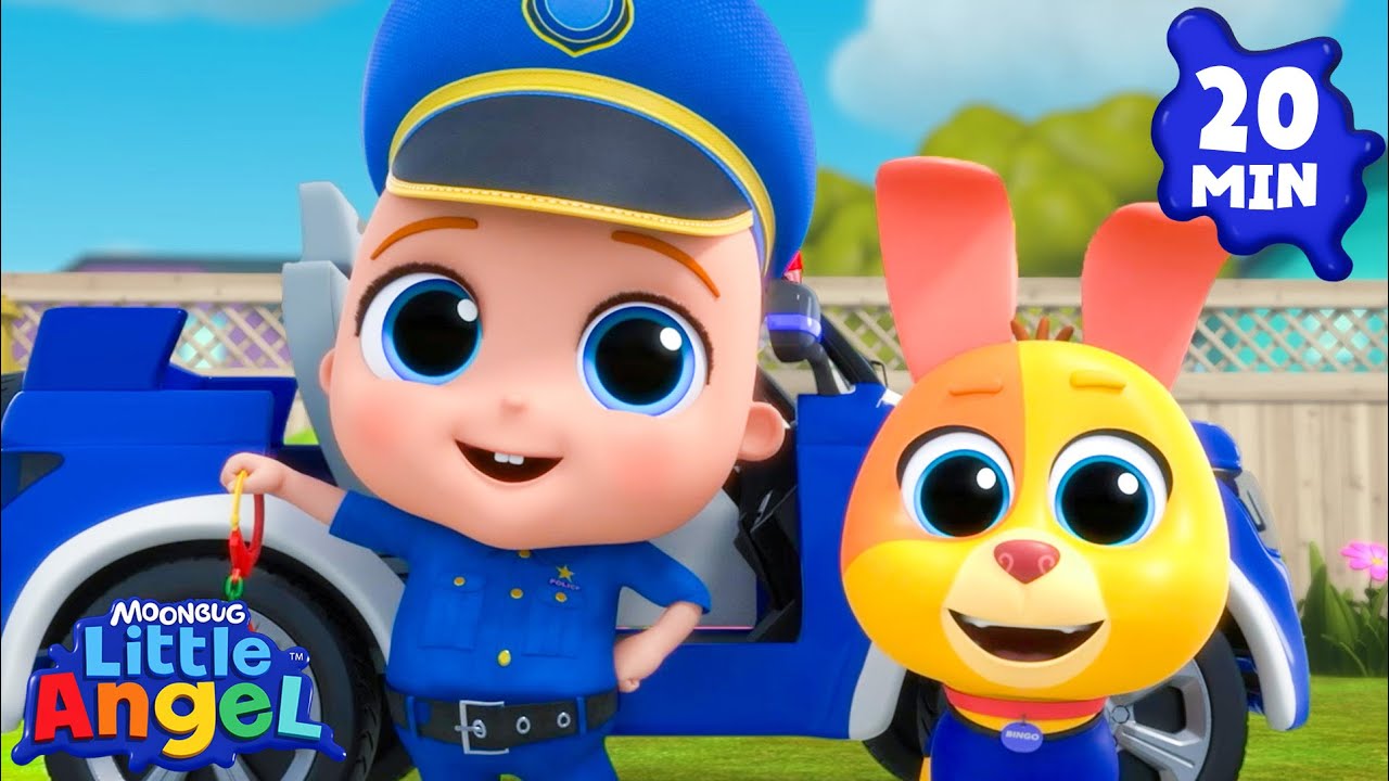 Community Workers + More Jobs Songs | Adventures with Baby John | Little Angel Kids Nursery Rhymes