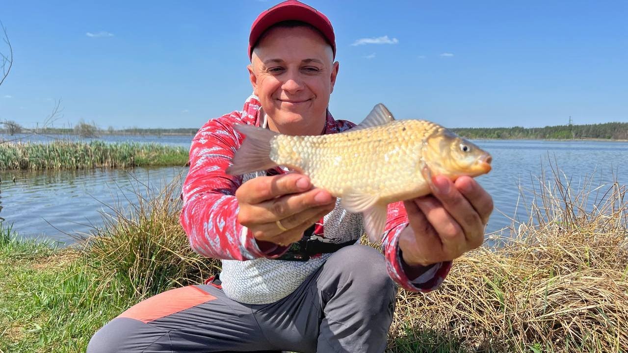 ЛОВИМО КАРАСЯ на розливах річки ІРПІНЬ. Рибалка на фідер в Квітні.