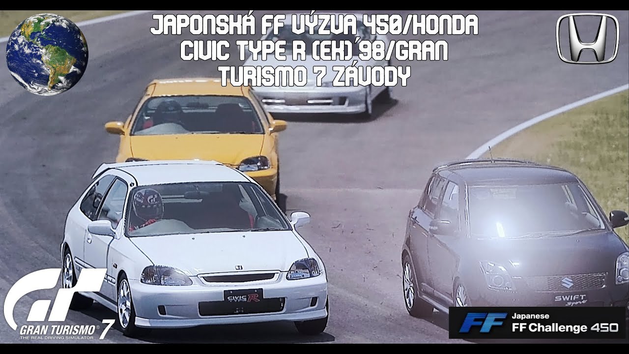 Japonská FF výzva 450/Honda Civic Type R (EK) '98 | Gran Turismo 7 závody #3