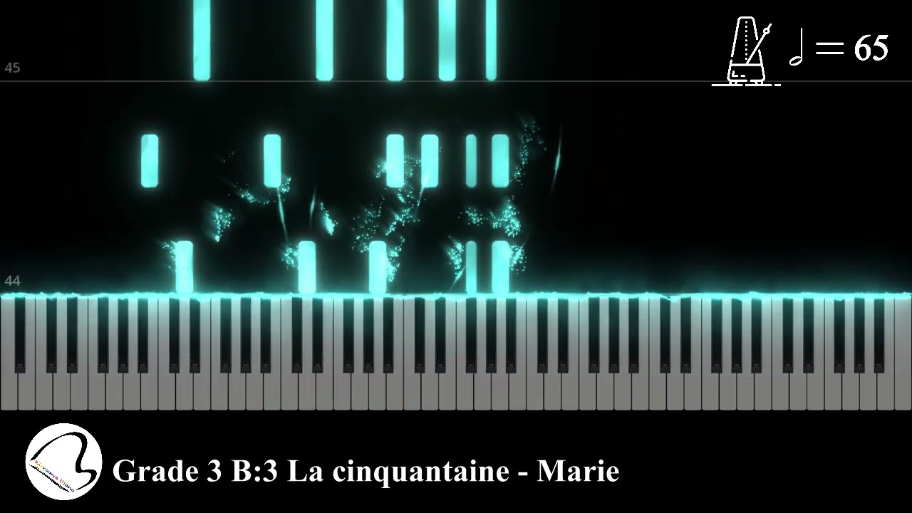 La cinquantaine - Piano only - Tempo 65 - AMEB Violin Series 10 Grade 3 List B No. 3