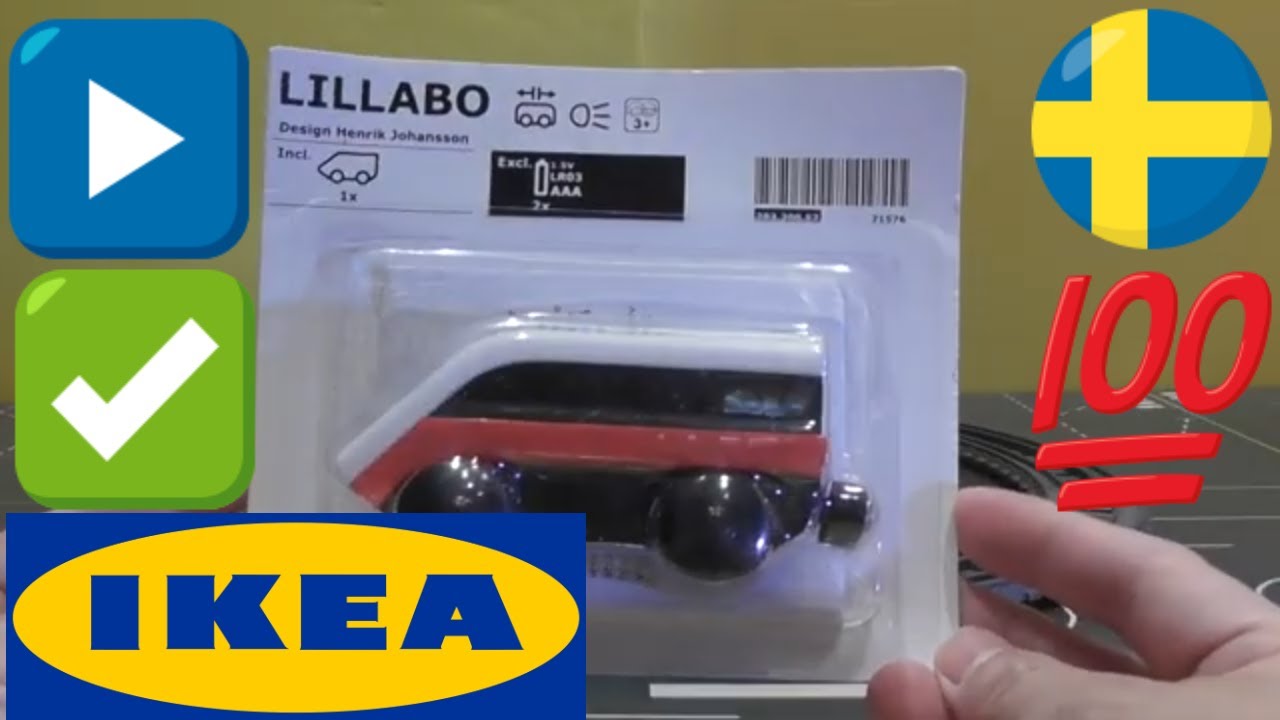 🇸🇪 🚅unpack Ikea LILLABO Battery-operated locomotive Article Number104.334.23  (05824)