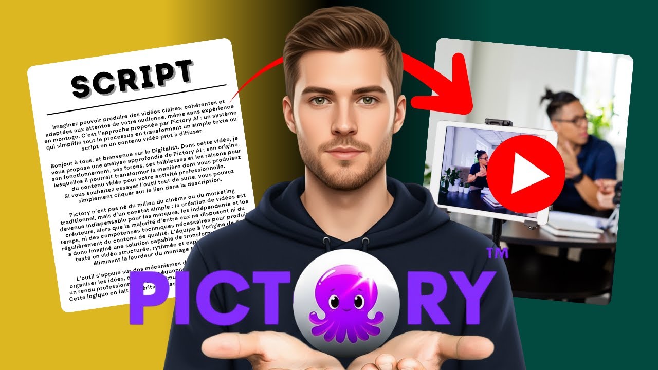 Avis Pictory AI ! 🎬 🤖  L’outil révolutionnaire qui te fait gagner des heures de montage  💼✨