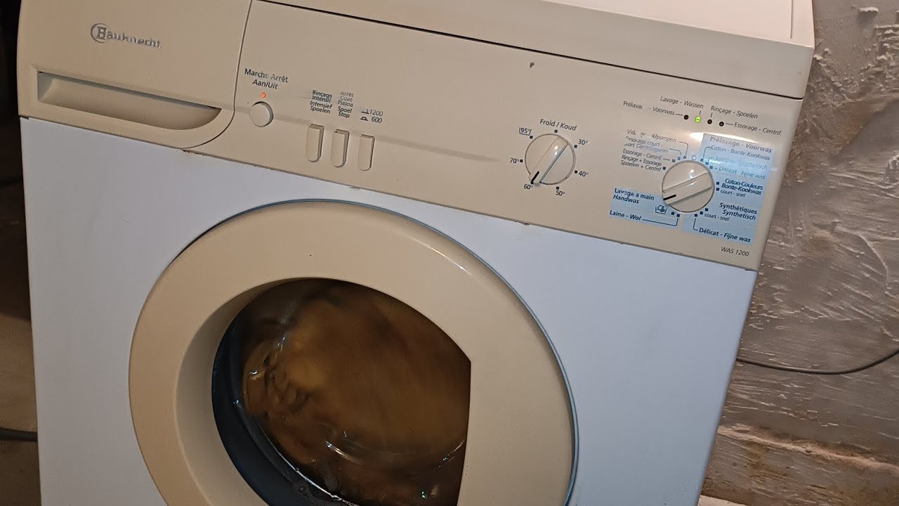 Bauknecht WAS 1200 washer & vintage miele spin dryer