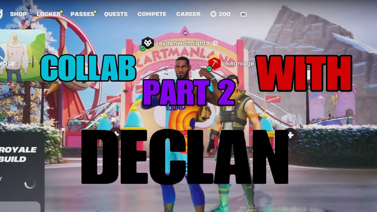 Fortnite match with my friend Declan! Collab with @declansabine14 part 2