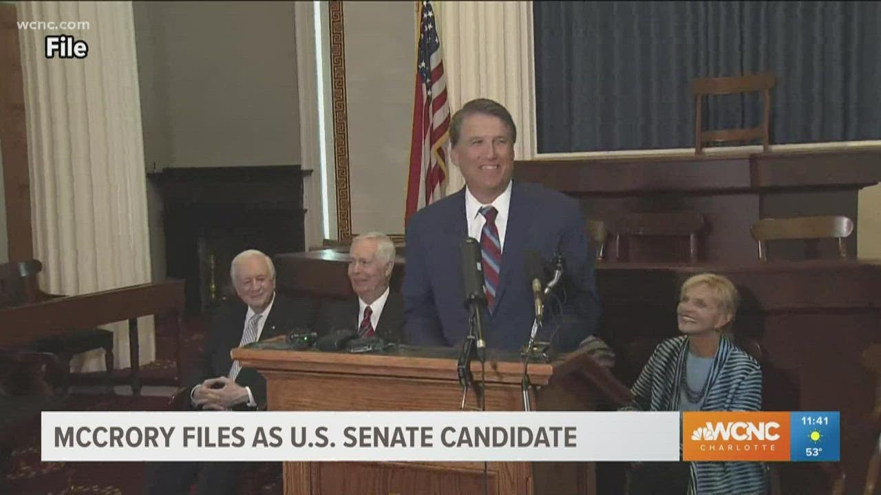 Ex-N. Carolina Gov. Pat McCrory files as US Senate candidate