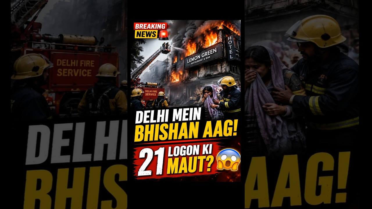 🔥 Delhi Hotel Fire Tragedy | 21 Dead in Malviya Nagar Blaze 😢 #DelhiFire