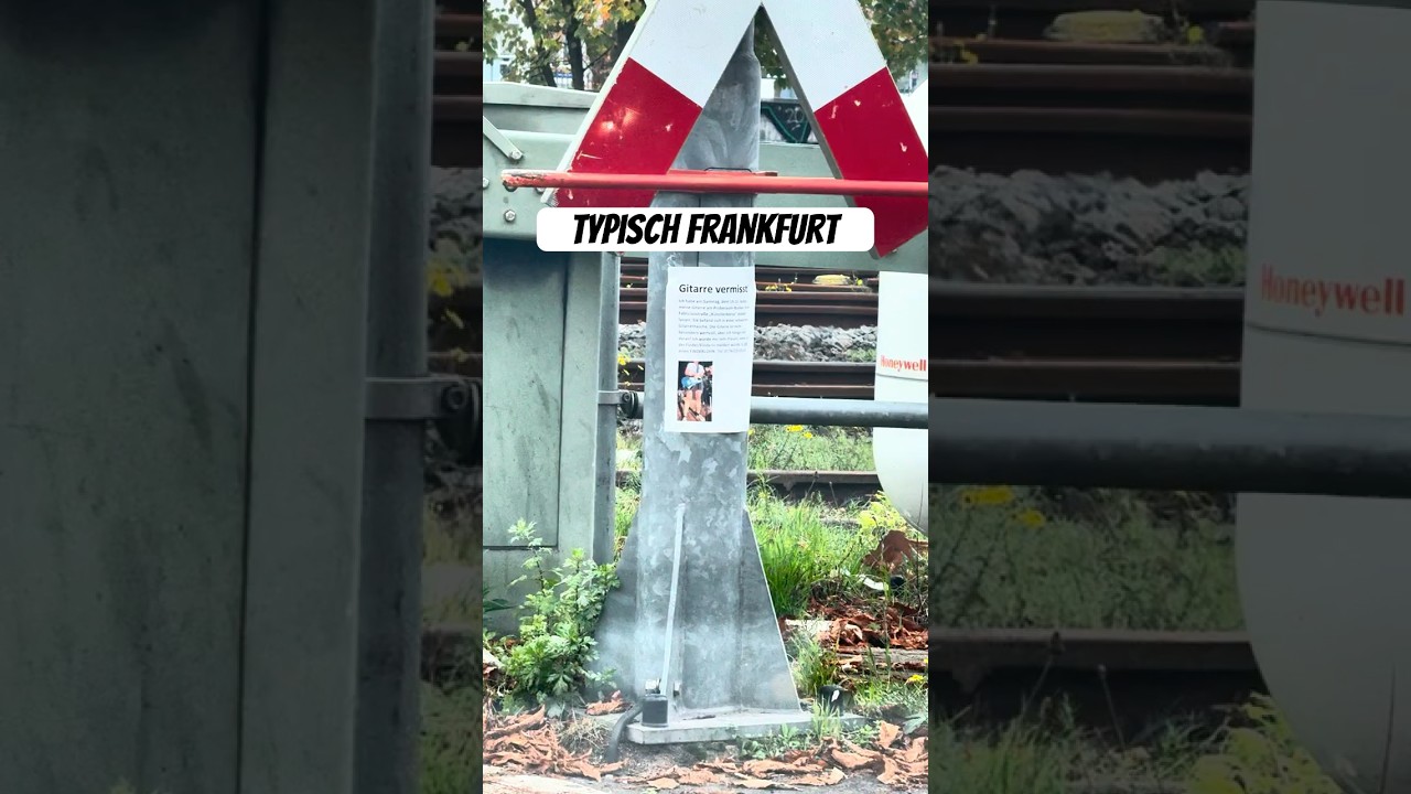 Vermisstenanzeige auf Bahngleise in Frankfurt &ndash; sowas sieht man nur hier! 🤯🚉
