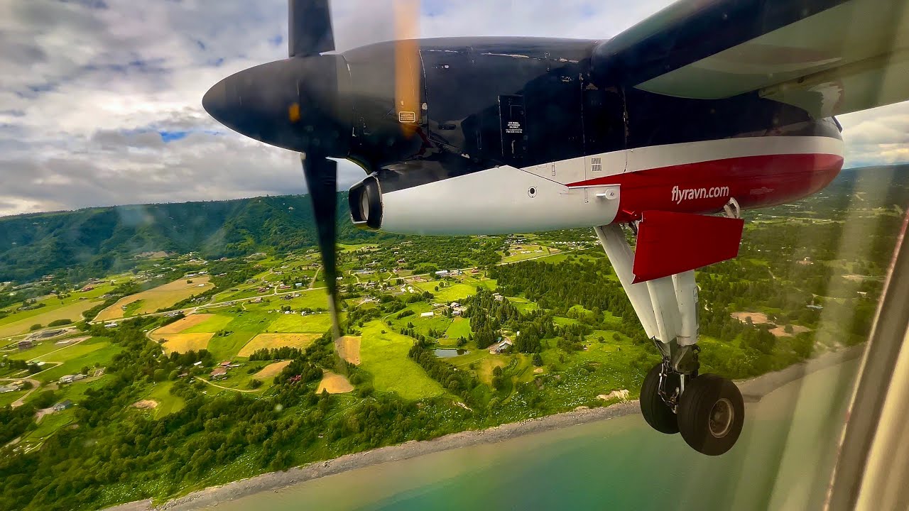 [4K] – Incredible Homer Alaska Landing – Ravn – De Havilland Canada DHC-8-100 – N892EA – SCS Ep. 960