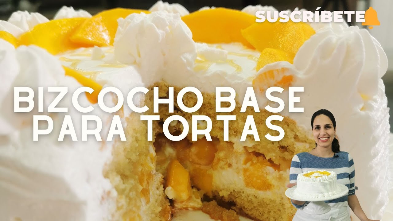 ¡BIZCOCHO BASICO PARA TORTAS! Paso a paso, montaje, armado y decorado / Sandra Jarufe - Pasteleria