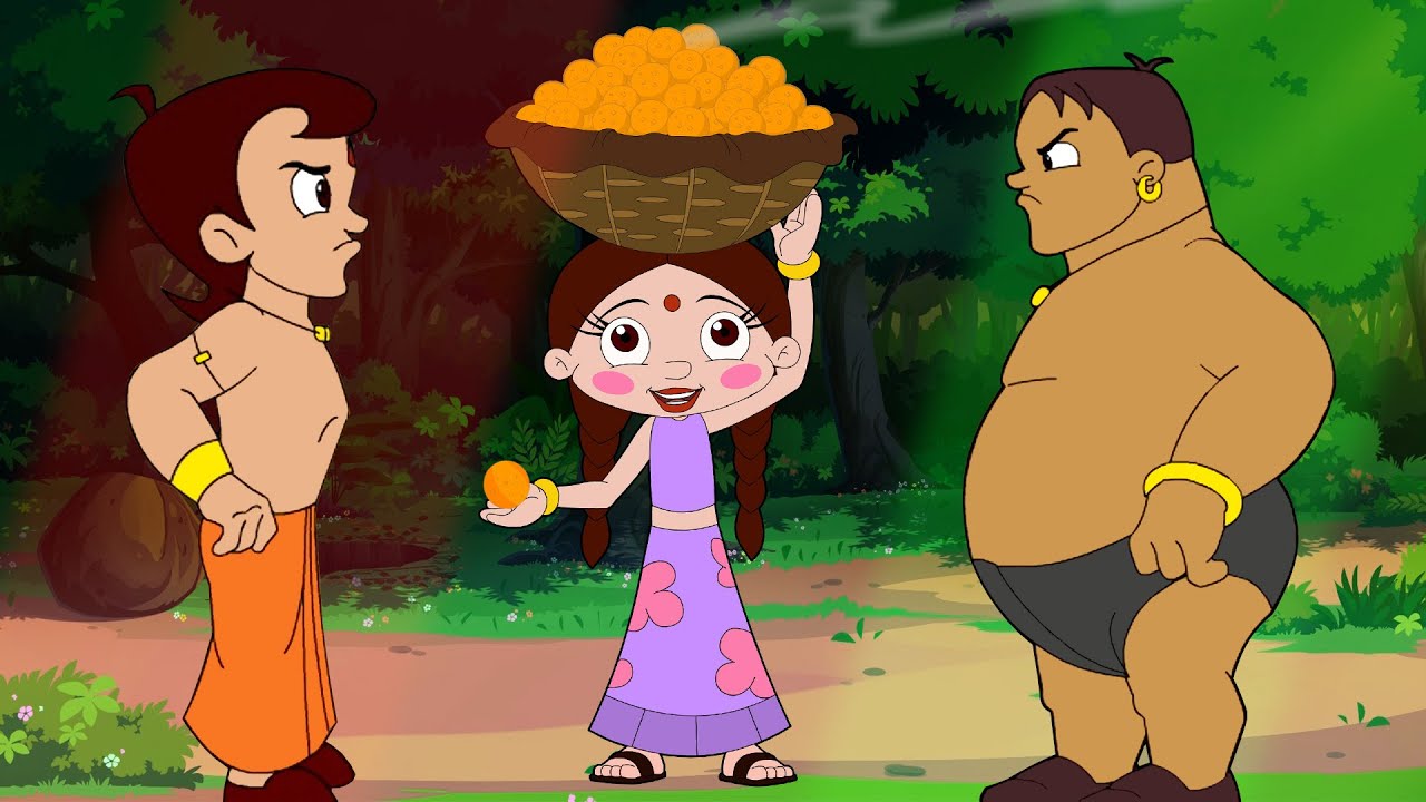 Chhota Bheem VS Kalia - Laddoo Challenge | Chutki Cartoons for Kids | Animated Stories in Hindi
