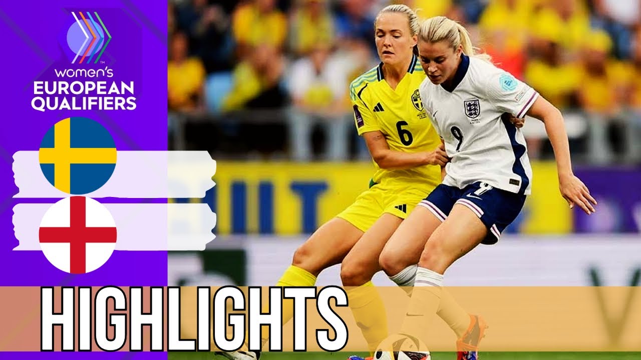 Sweden vs England Women's EURO Qualifying Highlights | 16 July 2024
