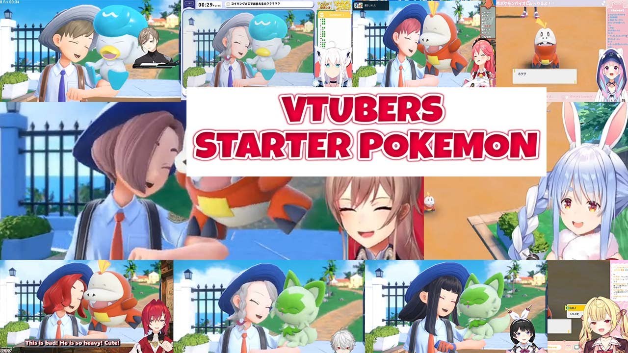 【Pokemon Scarlet & Violet】VTubers Starters Pokemon 【 Compilation 】