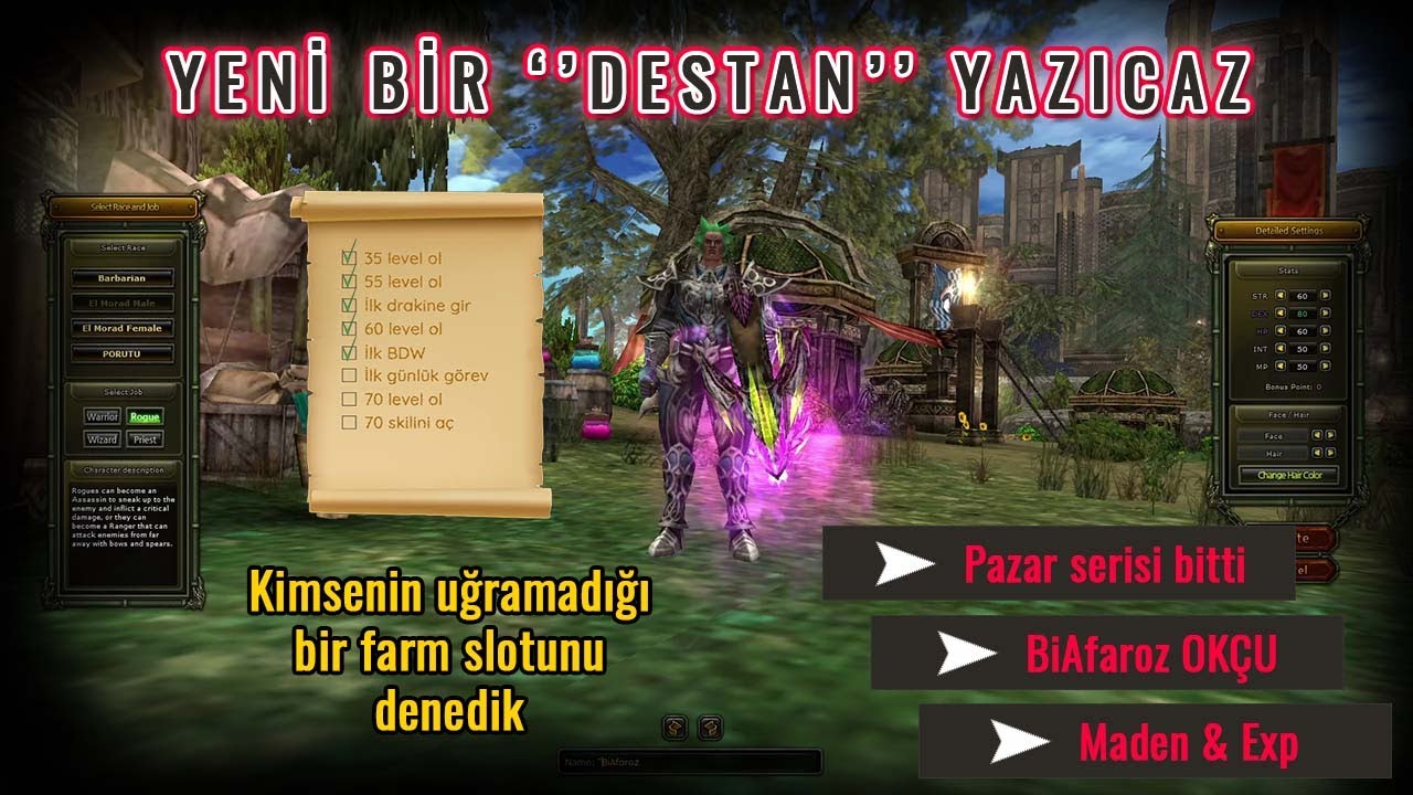 Knight Online | BiAfaroz | Okçu Destanı Bölüm 1 | Bir Farm Denemesi