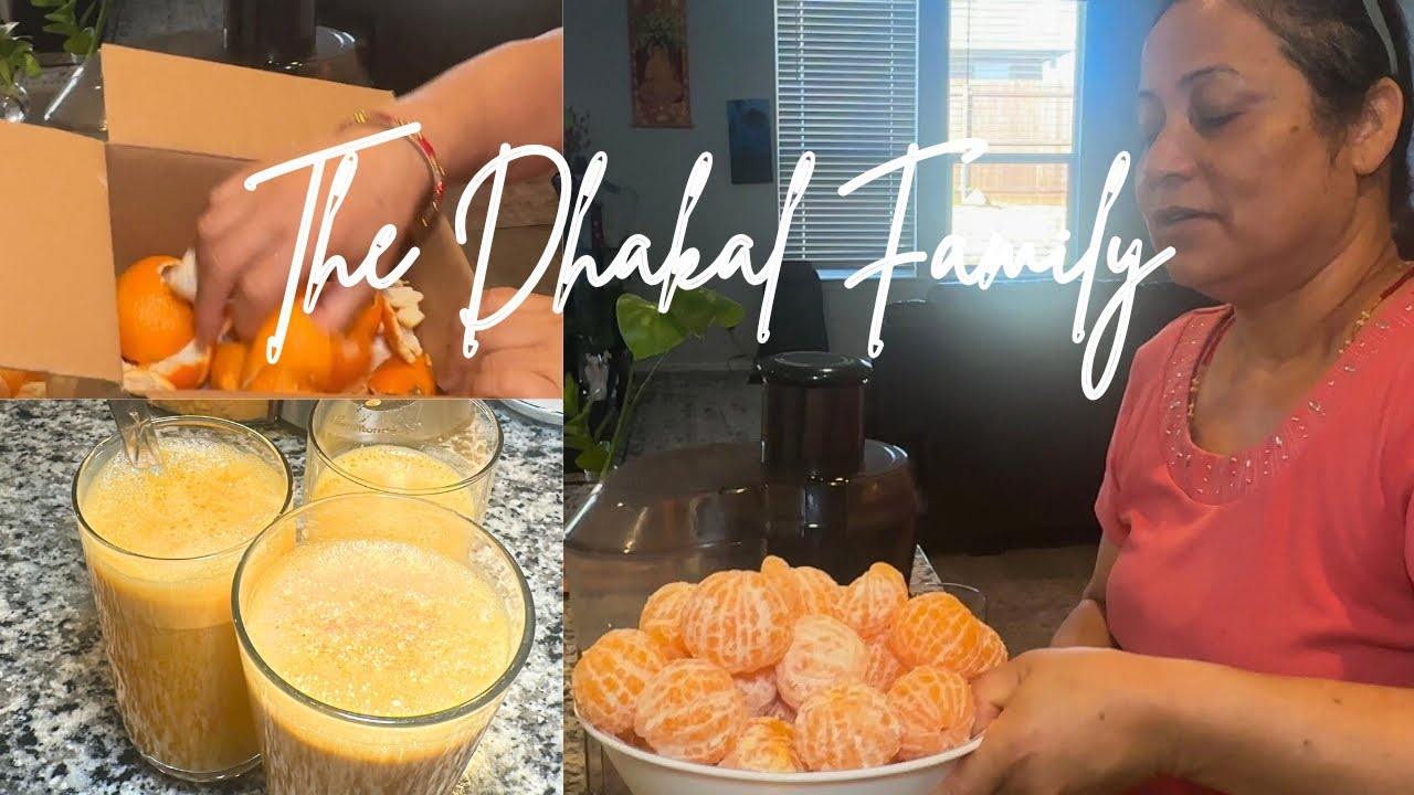 Gharmai suntalako juice 🍊 | Bokra kasari prayog garne?| The Dhakal Family