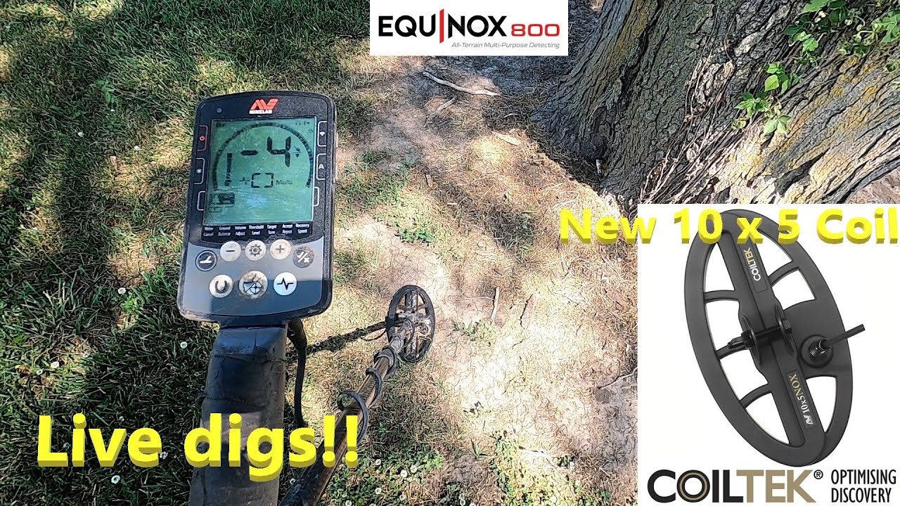 First Hunt with Coiltek 10x5 Coil on Minelab Equinox!