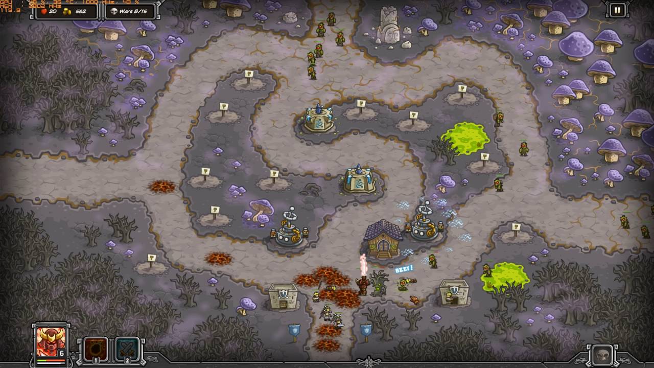 Kingdom Rush | FUNGAL FOREST | Veteran | HD | STEAM