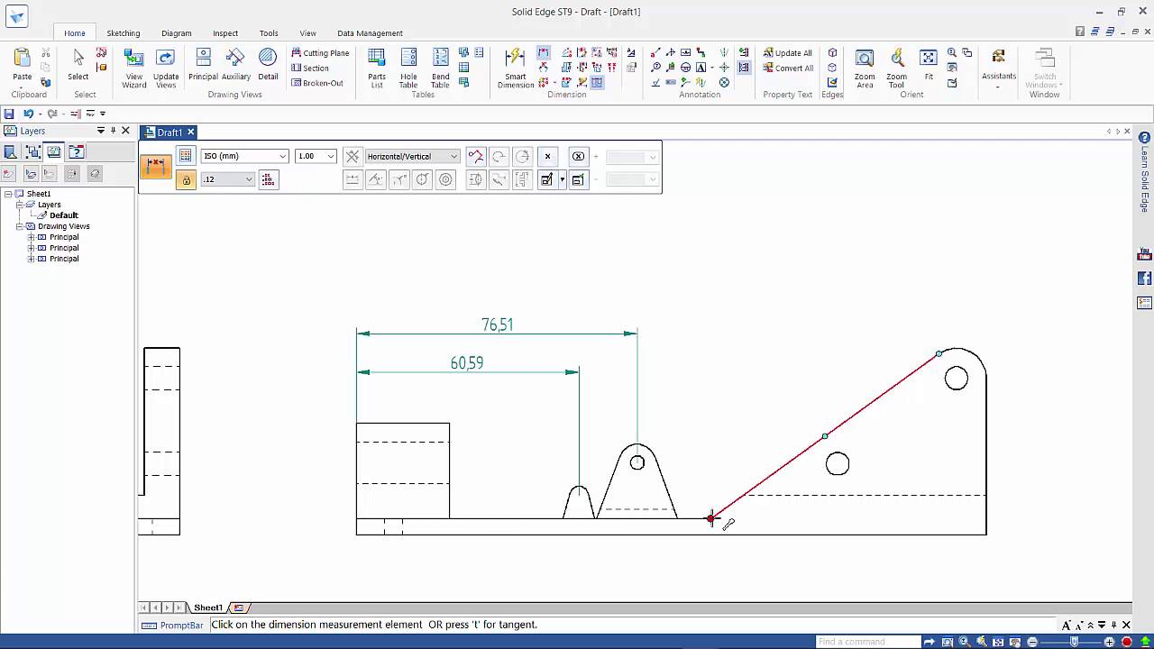 Solid Edge Dimension Tools