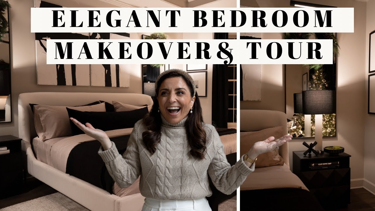 Elegant & Modern Bedroom Makeover & tour!