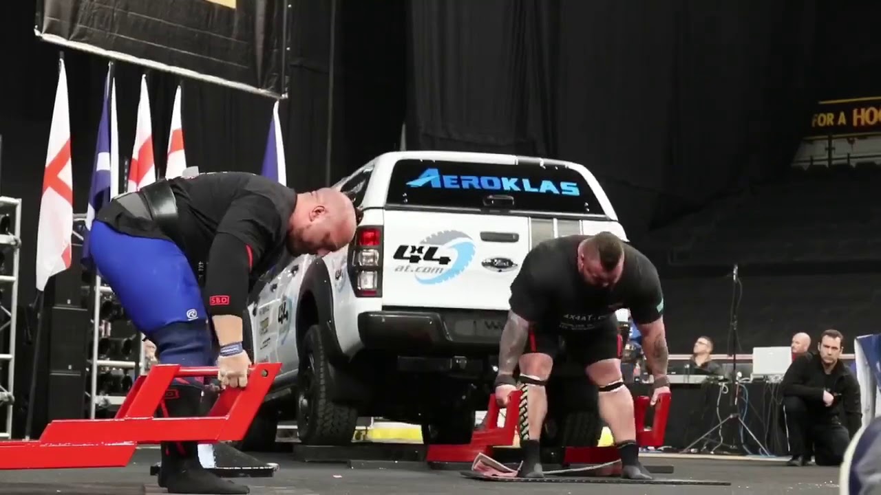 Britain's Strongest Man 2018 Dead Lifting 4x4AT Ford Ranger (Courtesy of Strength Asylum)