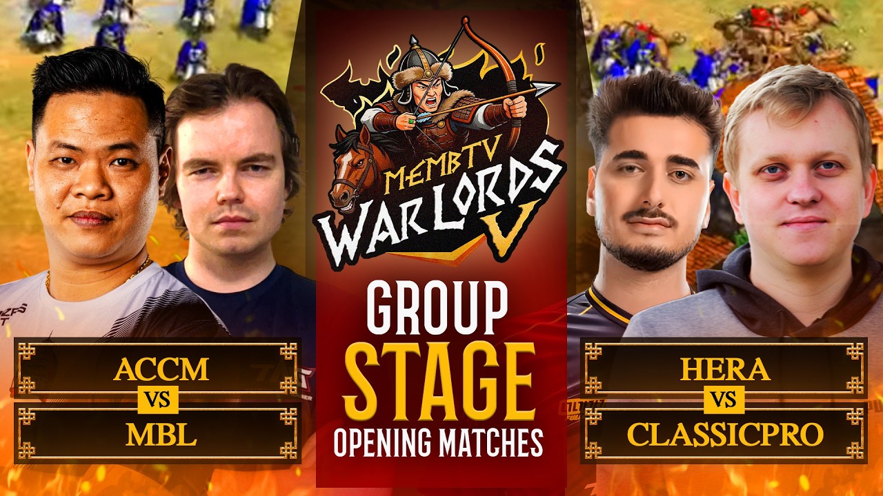 ACCM vs MBL | HERA vs CLASSICPRO | MembTV Warlords V $75,000 Opening Round Day Four