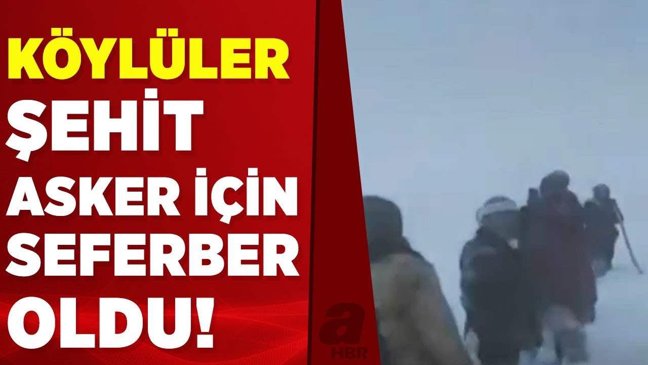 Hakkari'de köylüler, şehit askerin naaşını alabilmek için seferber oldu | A Haber