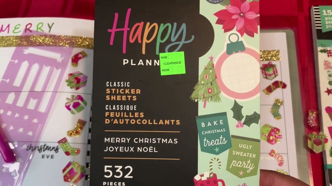 Glitter Christmas! Planner for December 22nd.