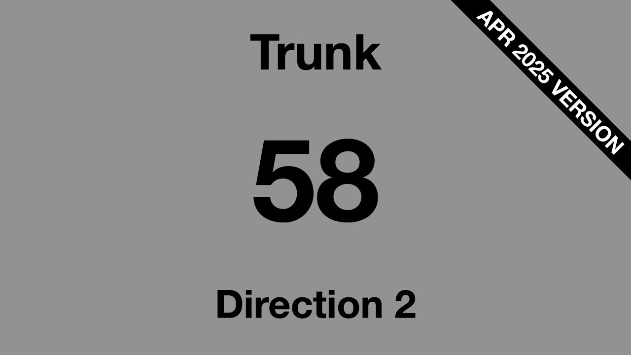 BACK IN THE OLD DAYS: [SBS Transit] Trunk Bus Service 58 - Direction 2 Hyperlapse