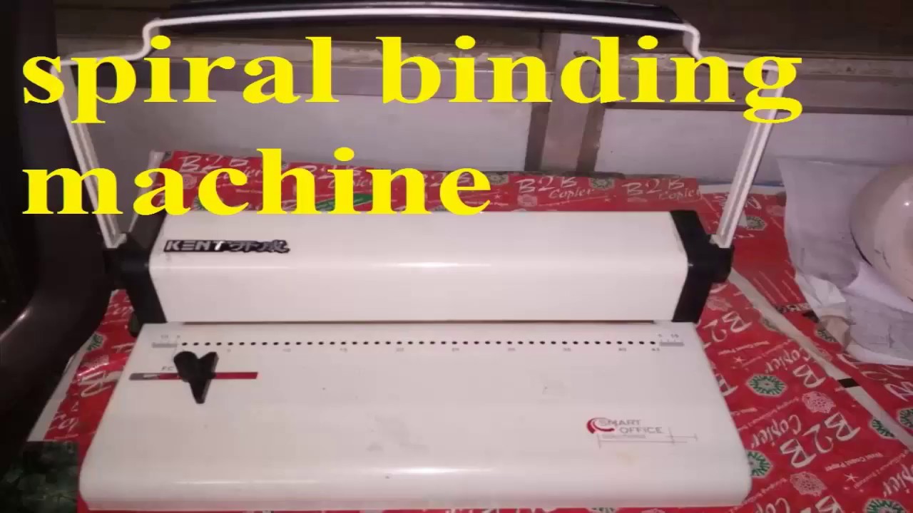 how to use spiral binding machine