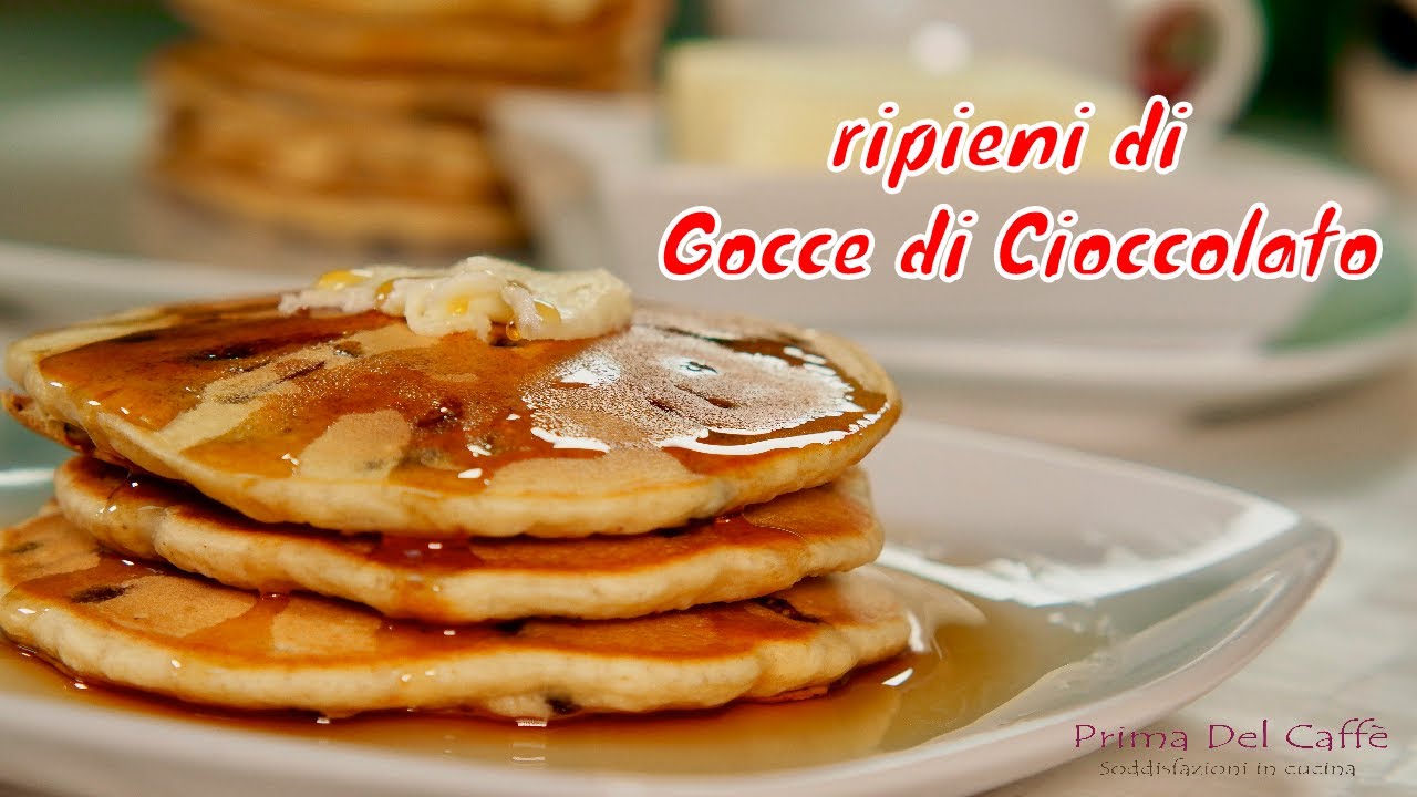 PANCAKE SUPER VELOCI ripieni di gocce di cioccolato